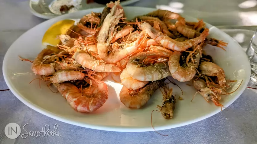 Grilled shrimps