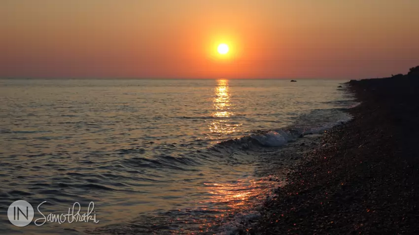Lakkoma beach at sunset
