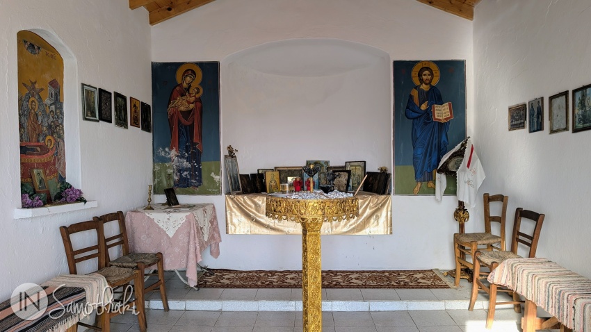 The interior of the chapel