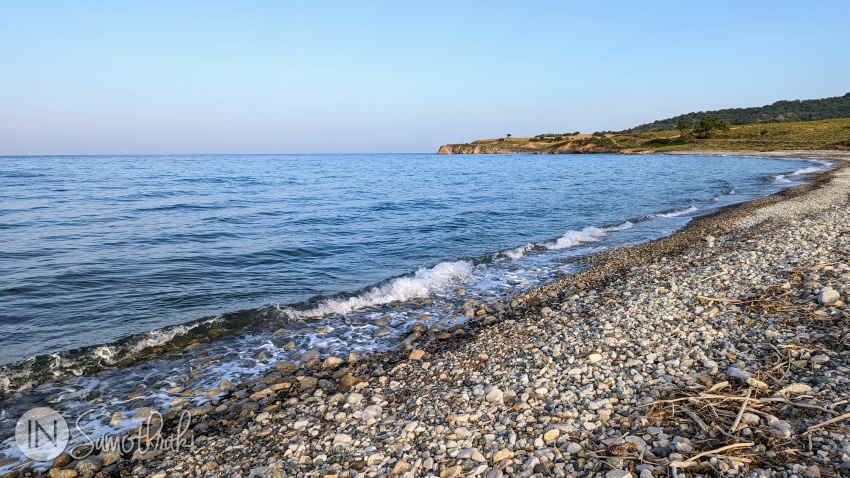 Fonias Beach and Cape Skepastos in the distance