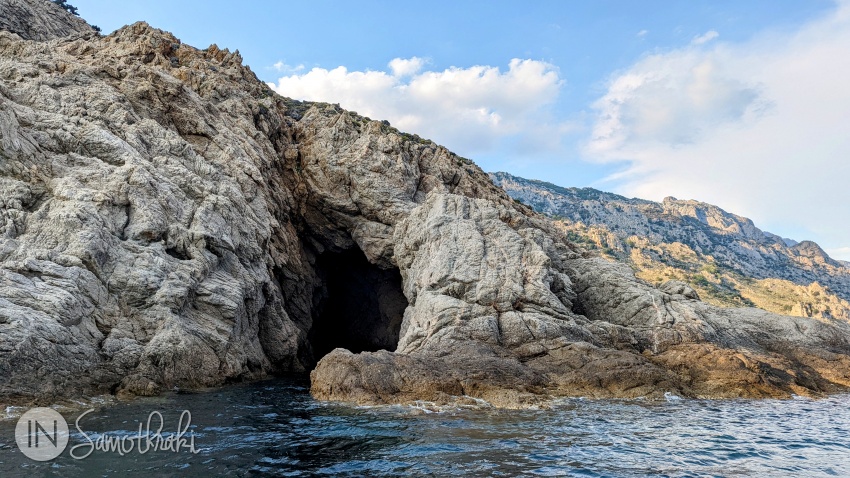There are lots of caves on the southern coast.