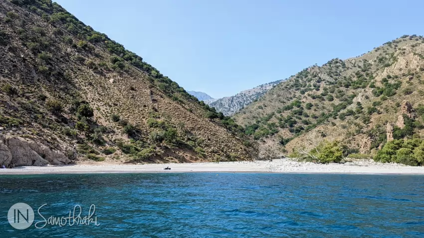 Vatos Beach at the end of the Vatos Canyon