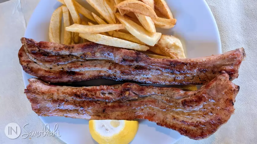 Pork belly with french fries