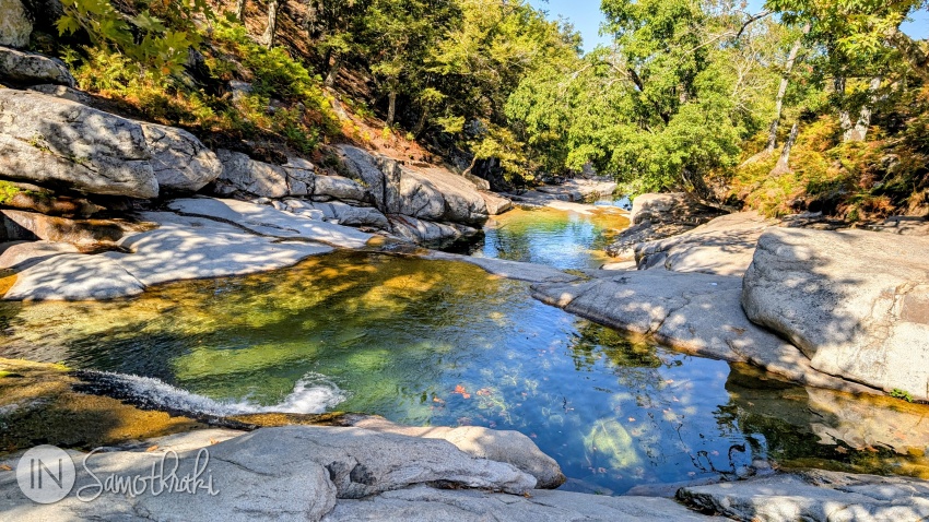 The upper section of the Fonias River Canyon