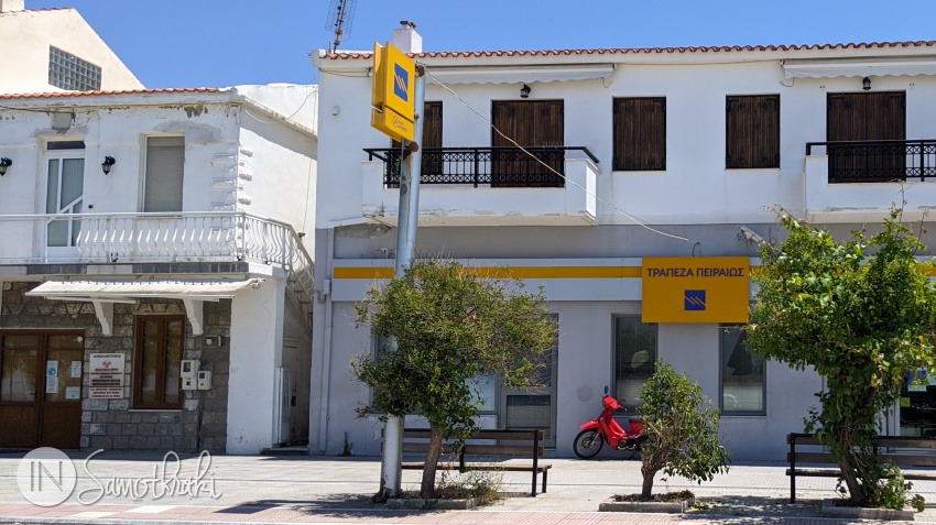 The microbiology lab of Samothraki is in Kamariotissa, to the left of Pireos Bank