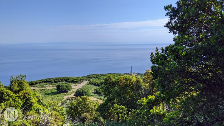Looking back, you can see the antennas you left behind in the distance.