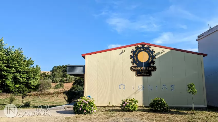 Samothraki Microbrewery is on the outskirts of Kamariotissa where the road to Chora begins.