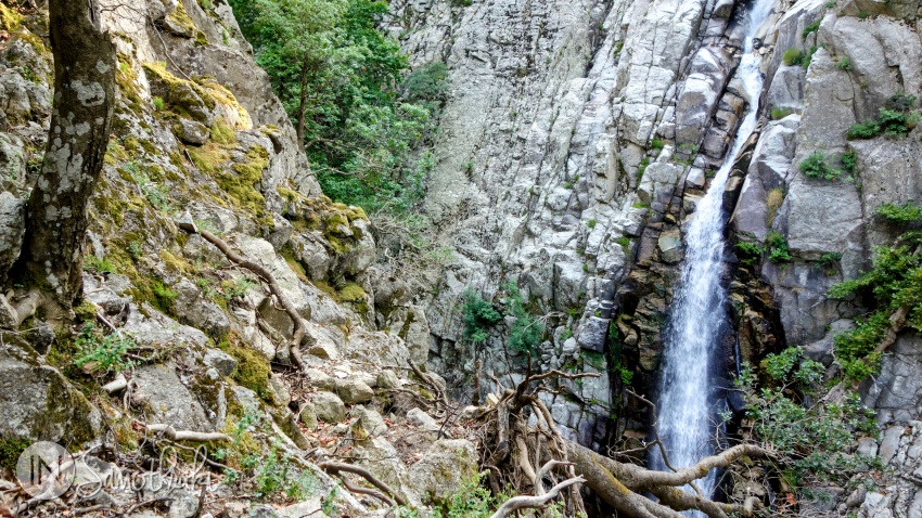 The last section of the Kleidosi Waterfall