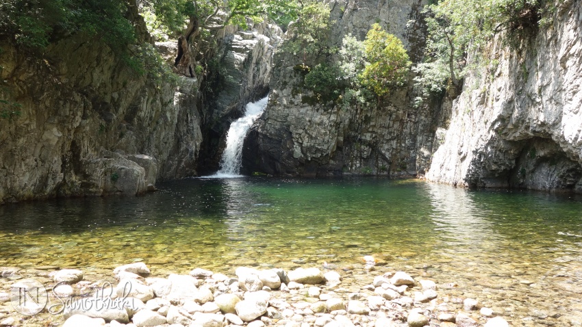 The second waterfall of the Fonias river