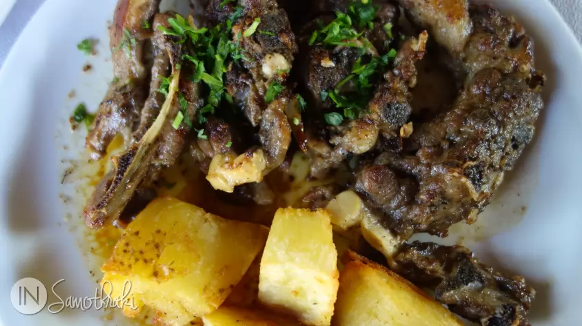 Grilled goat
