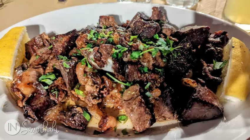 Goat entrails