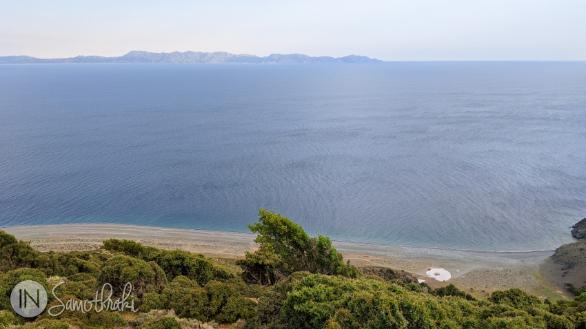 Kipos Beach seen from the the Profitis Ilias hill