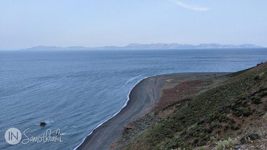The Cape of Kipos with Gokceada island in the distance