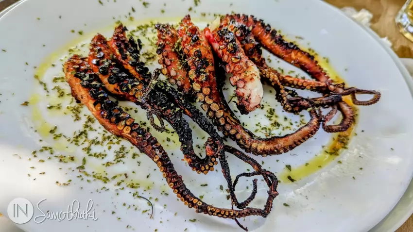 Grilled octopus
