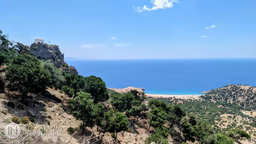 The church of Panagia Krimniotissa watches over the landscape.