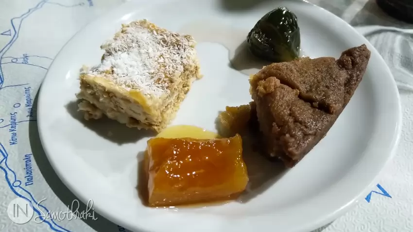 The complimentary desert