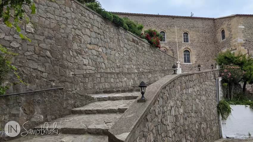 The stairs that take you to The Church of the Assumption of Mary.
