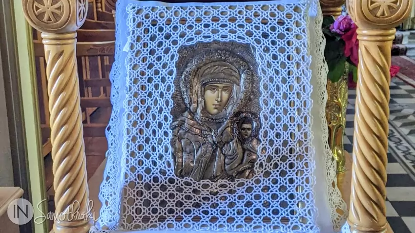 The icon of Panagia Krimniotissa is kept in the most important church of Samothraki.