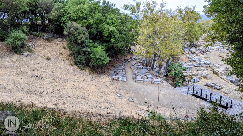Almost nothing remains of the Theatre.