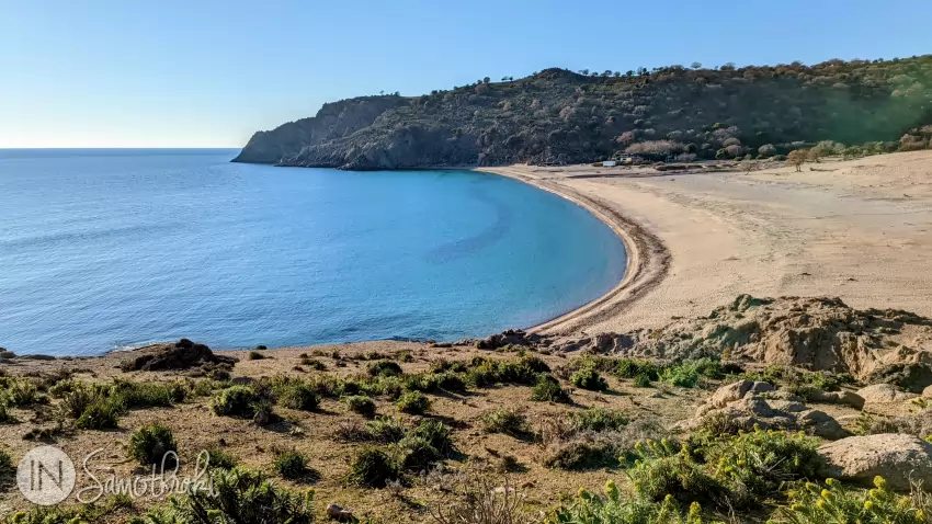 Pachia Ammos Beach during the winter