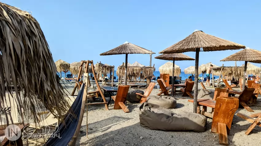 During the summer, Therma Beach is organized.