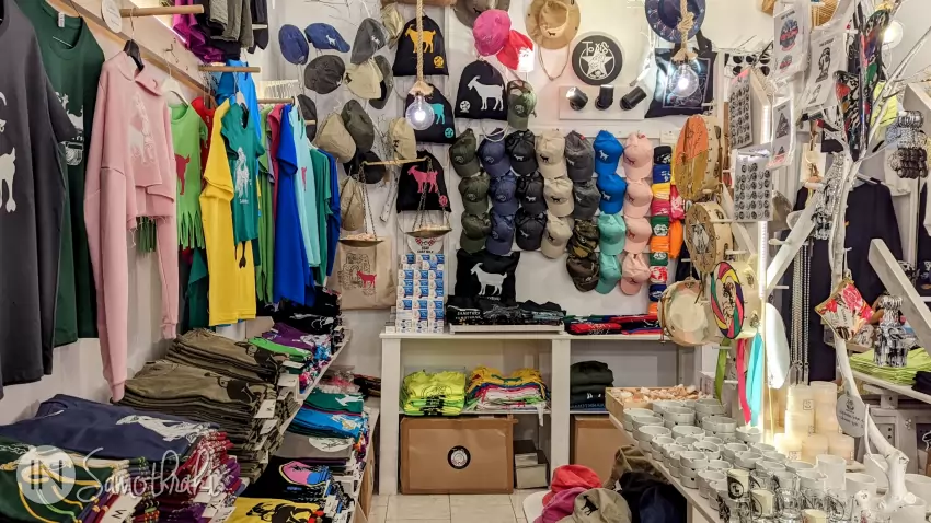 Inside the Goat Shop store