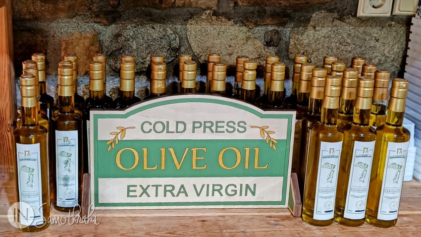 Olive oil at the Papanikolau Farm