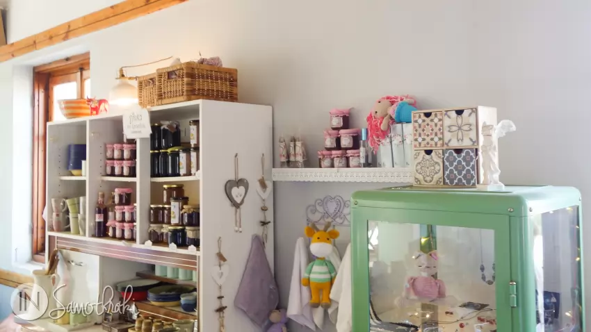 Crochet toys, liqueurs and local spoon sweets