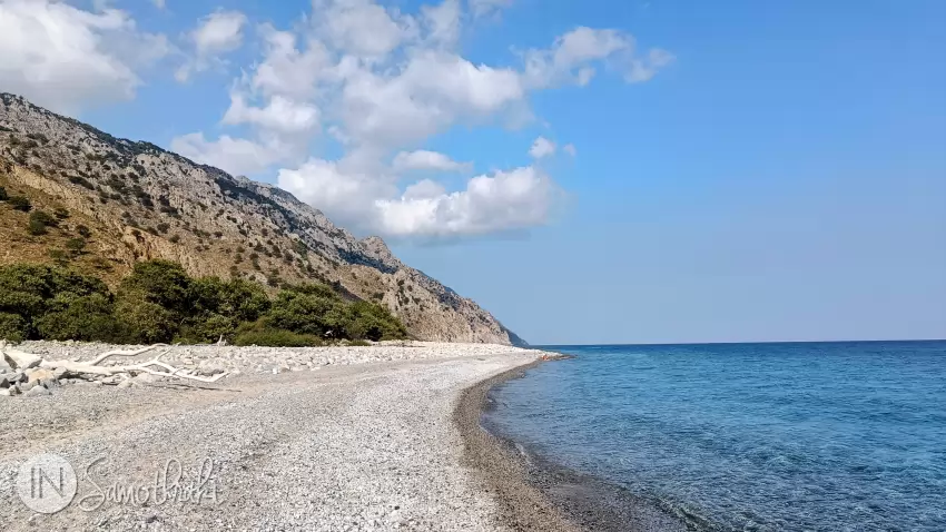 Vatos Beach is long and has clear water.