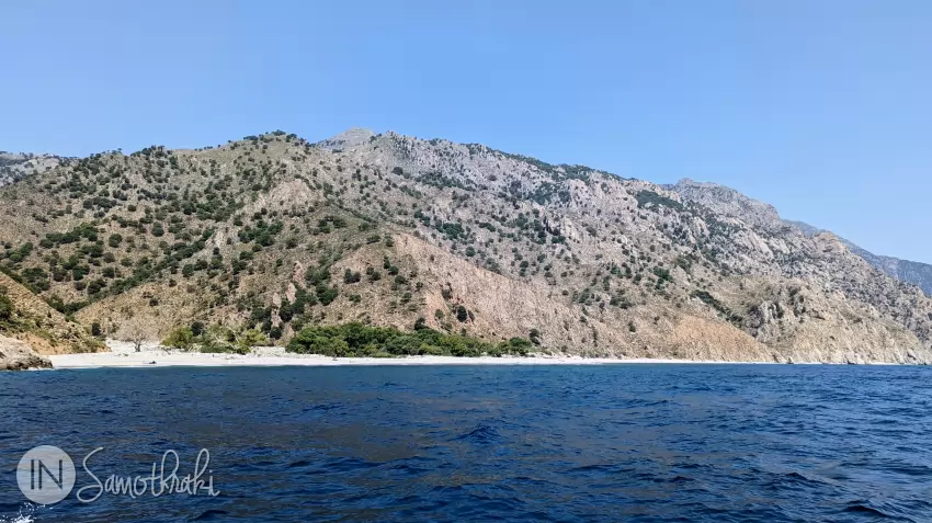 Vatos Beach seen from the sea
