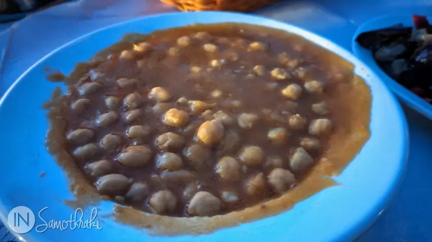Chickpea stew at Vasilikos Tavern