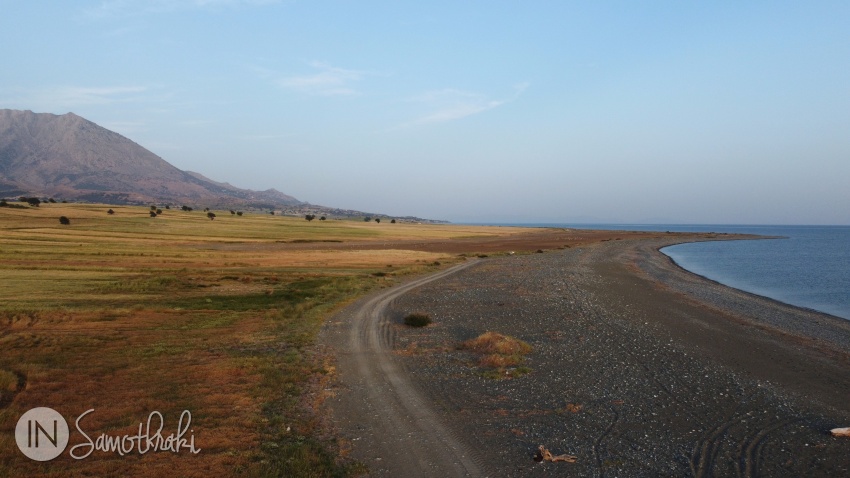 During the summer the lake is dry.
