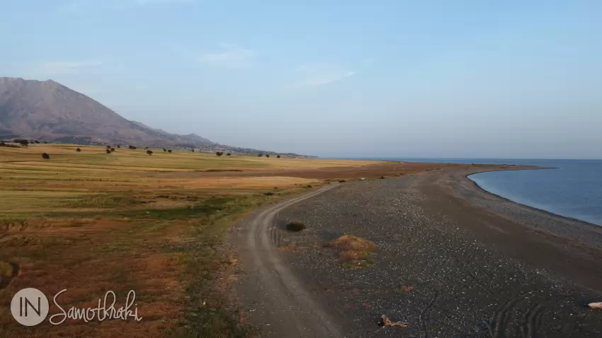 During the summer the lake is dry.