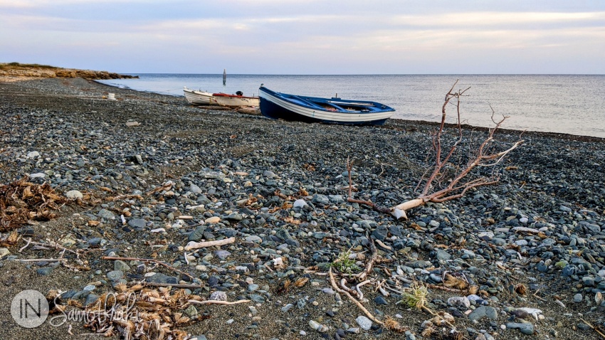 Fishing boats on the shore